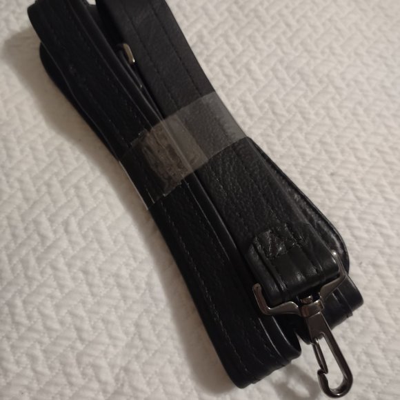 Vegan black adjustable replacement traveling bag strap new - Picture 2 of 4